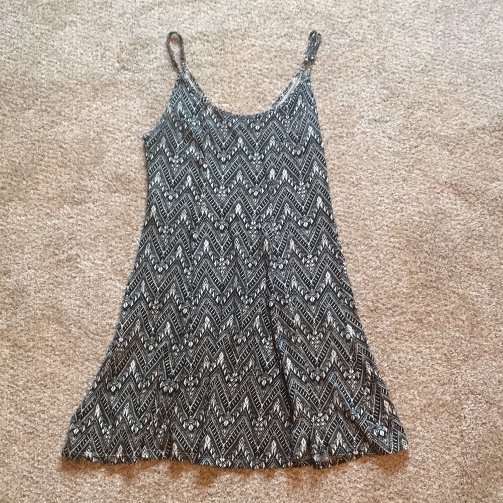 Aztec Print A-line Style Dress